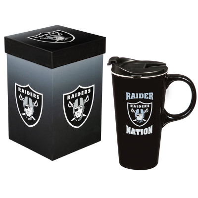 pRAIDERS 17OZ TRAVEL MUG GIFT BOX/p
